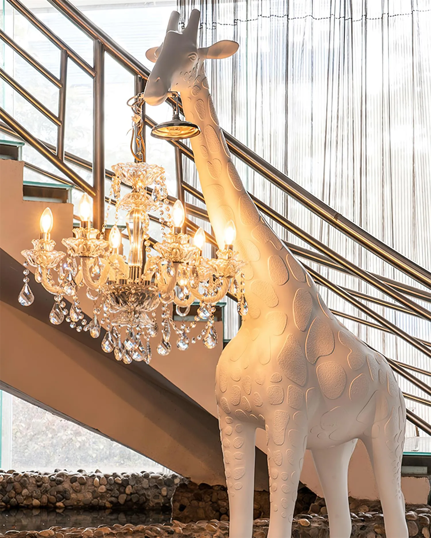 Giraffe Sculpture Floor Lamp