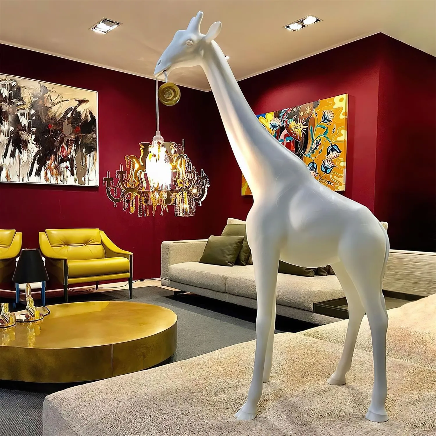 Giraffe Sculpture Floor Lamp