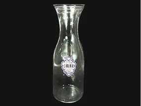 Glass decanter, flower vase, 35. 84 fl oz