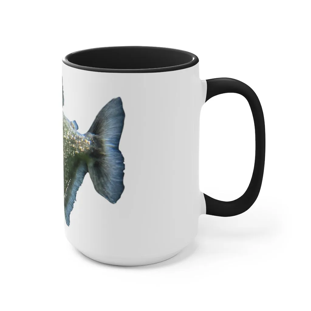 Glitter Green Fish Accent Mug