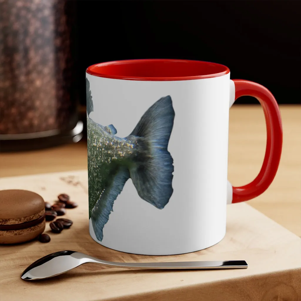 Glitter Green Fish Accent Mug