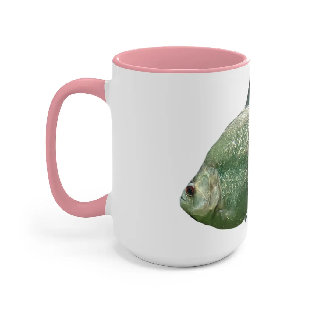 Glitter Green Fish Accent Mug