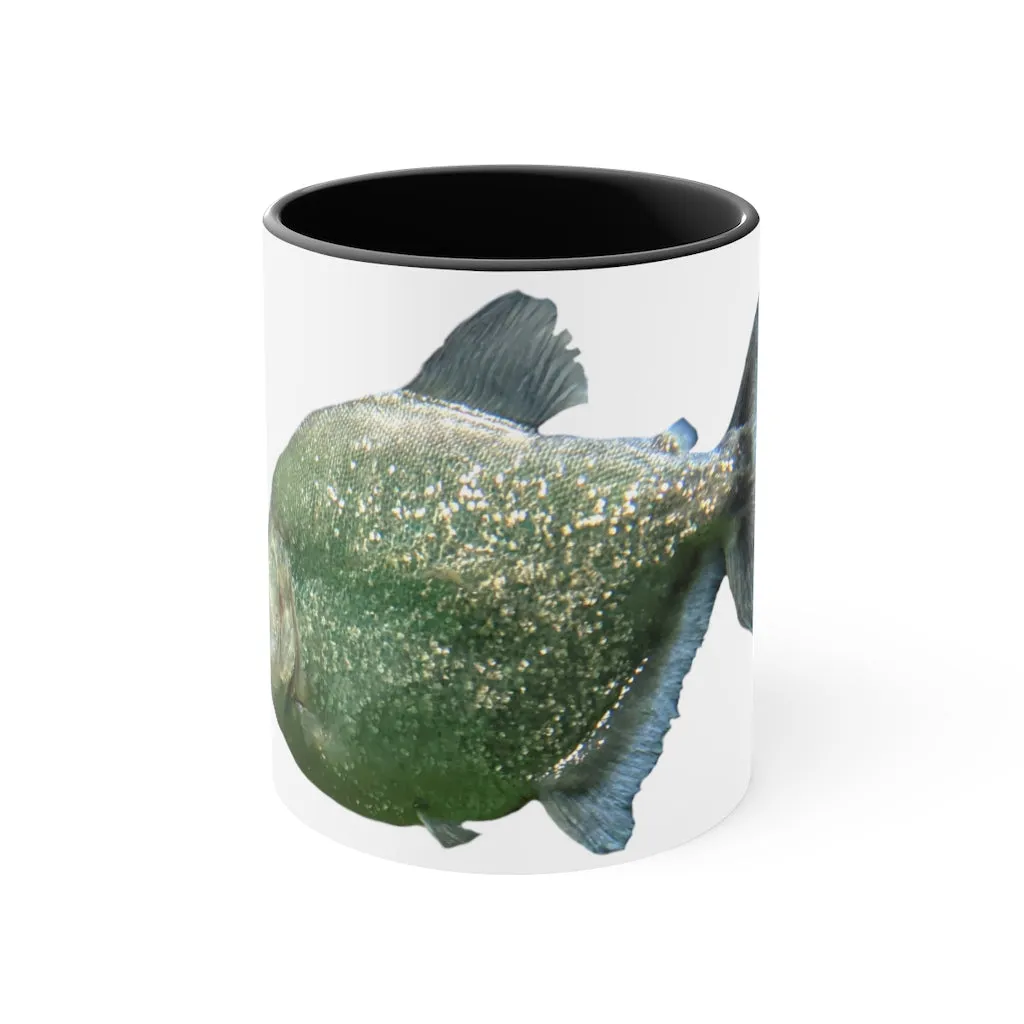 Glitter Green Fish Accent Mug