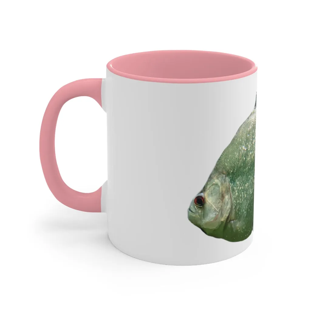 Glitter Green Fish Accent Mug