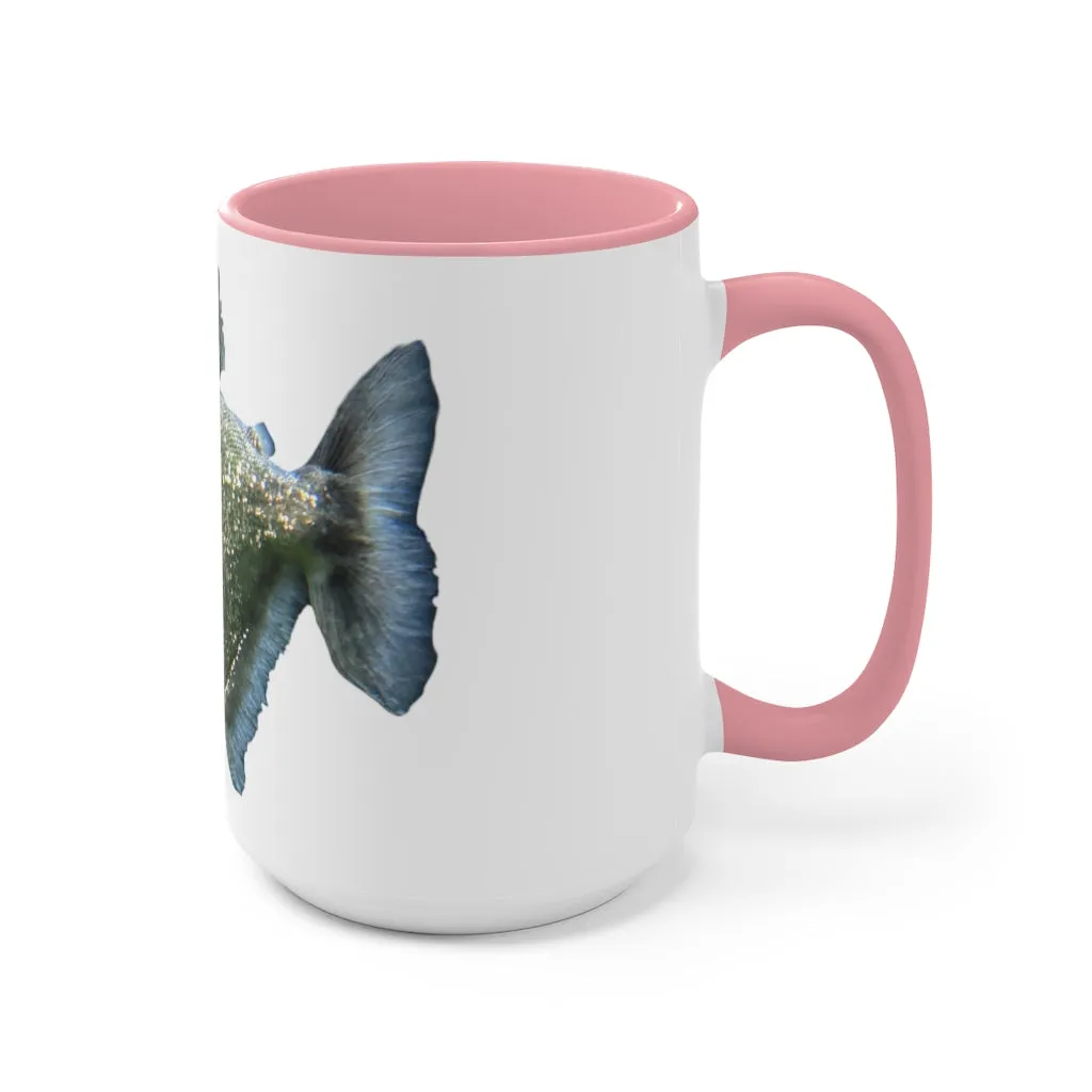 Glitter Green Fish Accent Mug