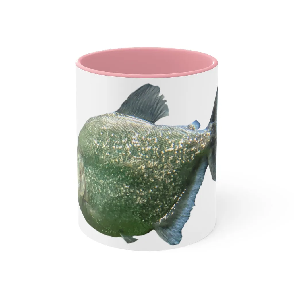 Glitter Green Fish Accent Mug