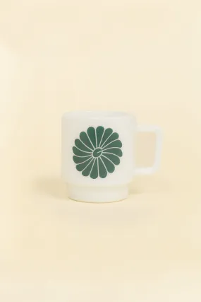 Godspeed Milk Glass 'Perseverance' Stacking Mug - Green