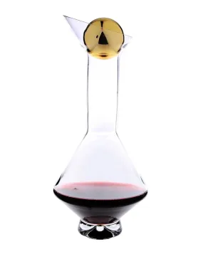 Gold ball decanter