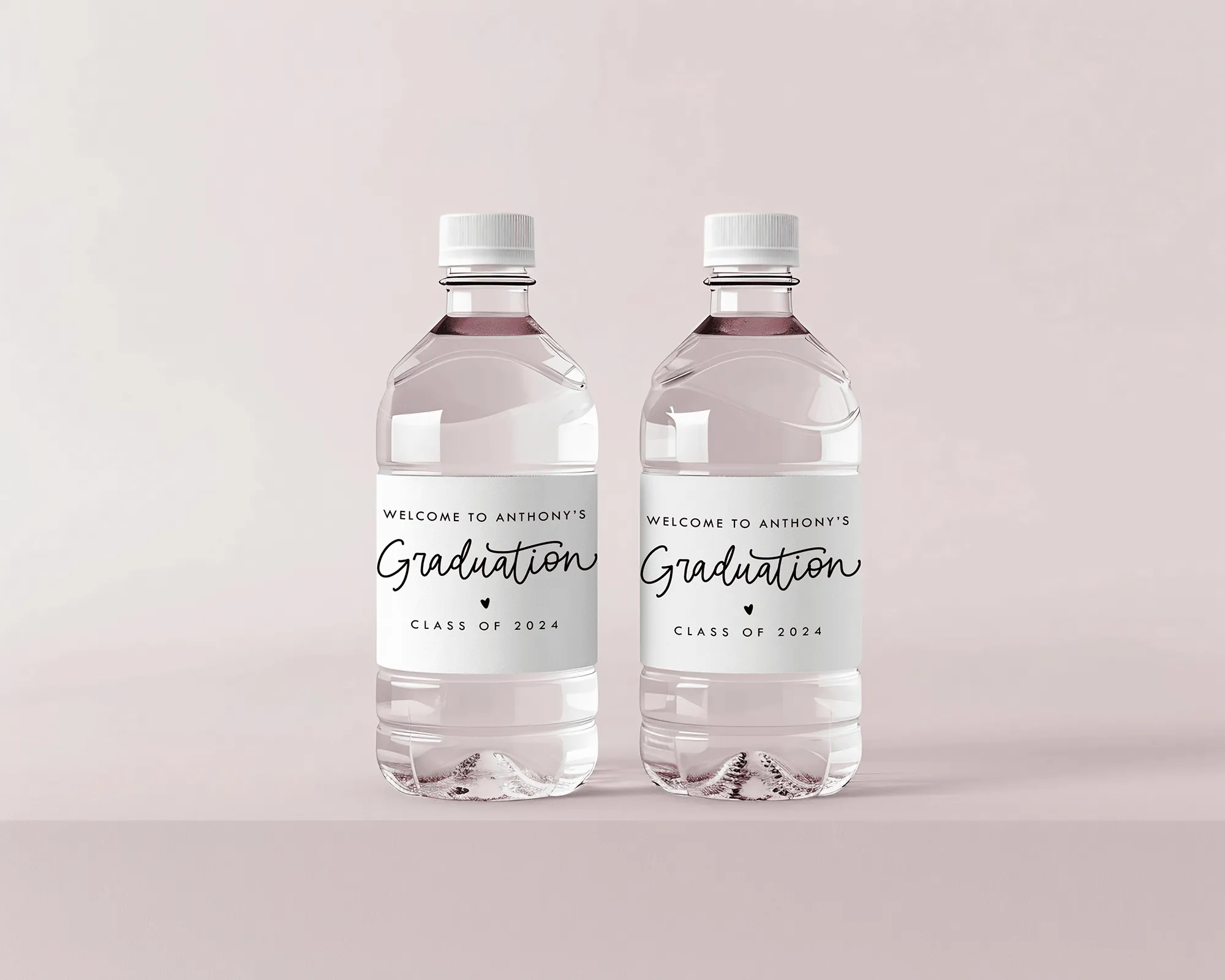 Graduation Party Water Bottle Labels