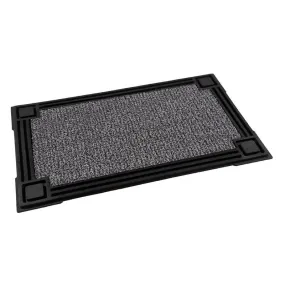 GrassWorx 30 in. W X 18 in. L Black/Gray Capitol AstroTurf Floor Mat