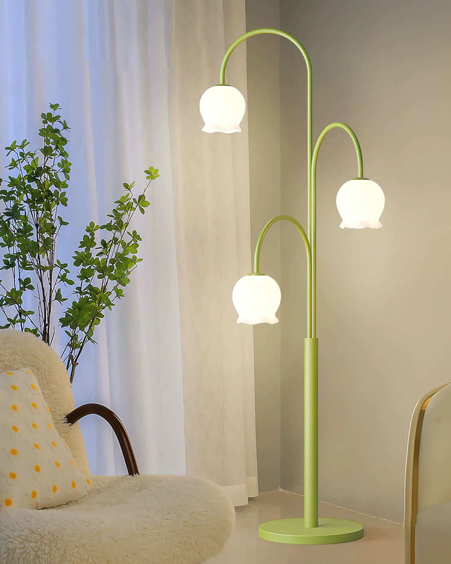 Green Jenavive Floor Lamp