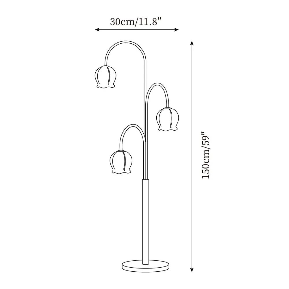 Green Jenavive Floor Lamp