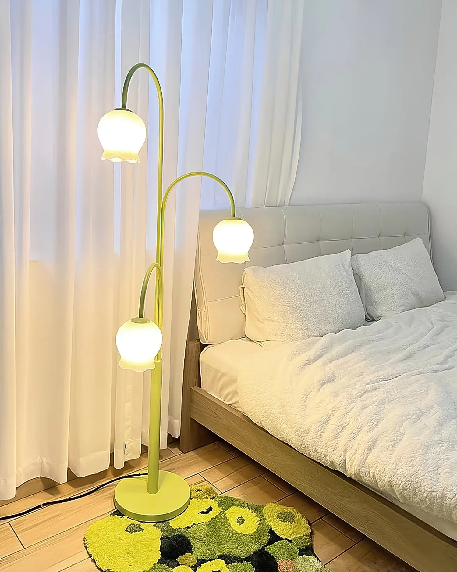 Green Jenavive Floor Lamp