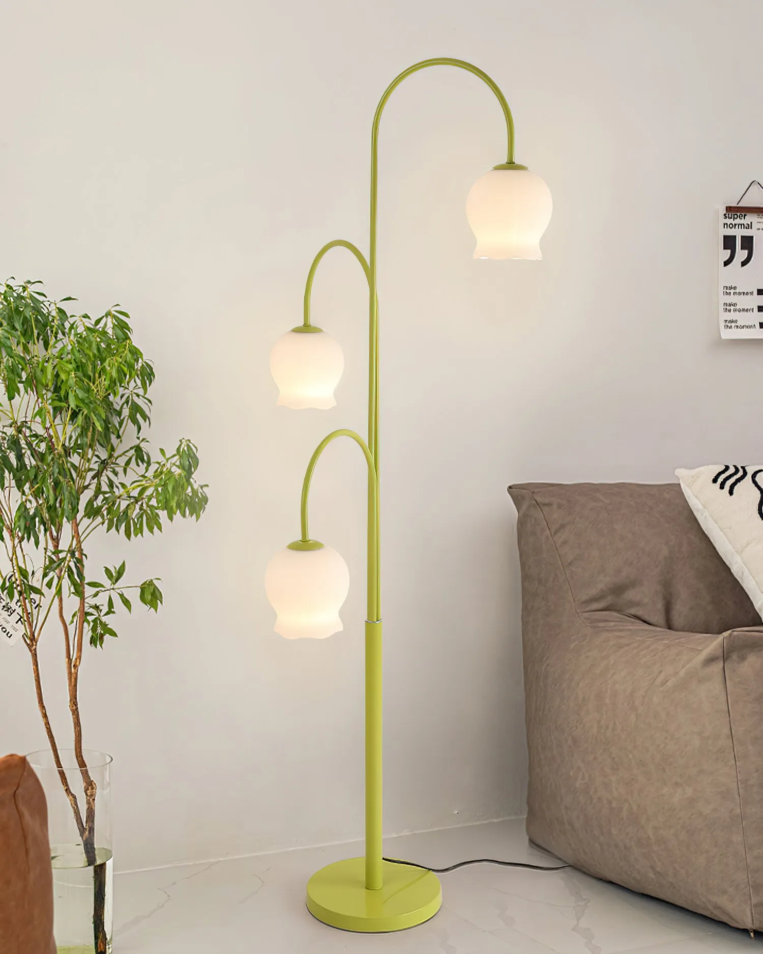 Green Jenavive Floor Lamp