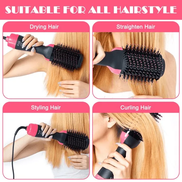 Hair Dryer Hot Air Brush Styler and Volumizer Hair Straightener