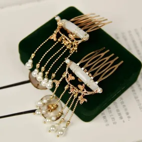 Hair Pin: Bamboo Jade