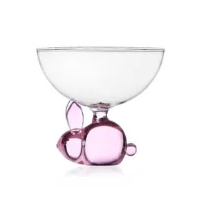 Ichendorf Animal Farm bowl pink rabbit by Alessandra Baldereschi