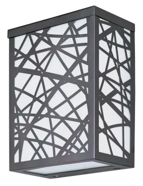 Inca 6" 2 Light Outdoor Wall Mount in Bronze