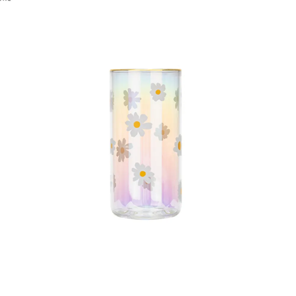 Iridescent Flower Glasses