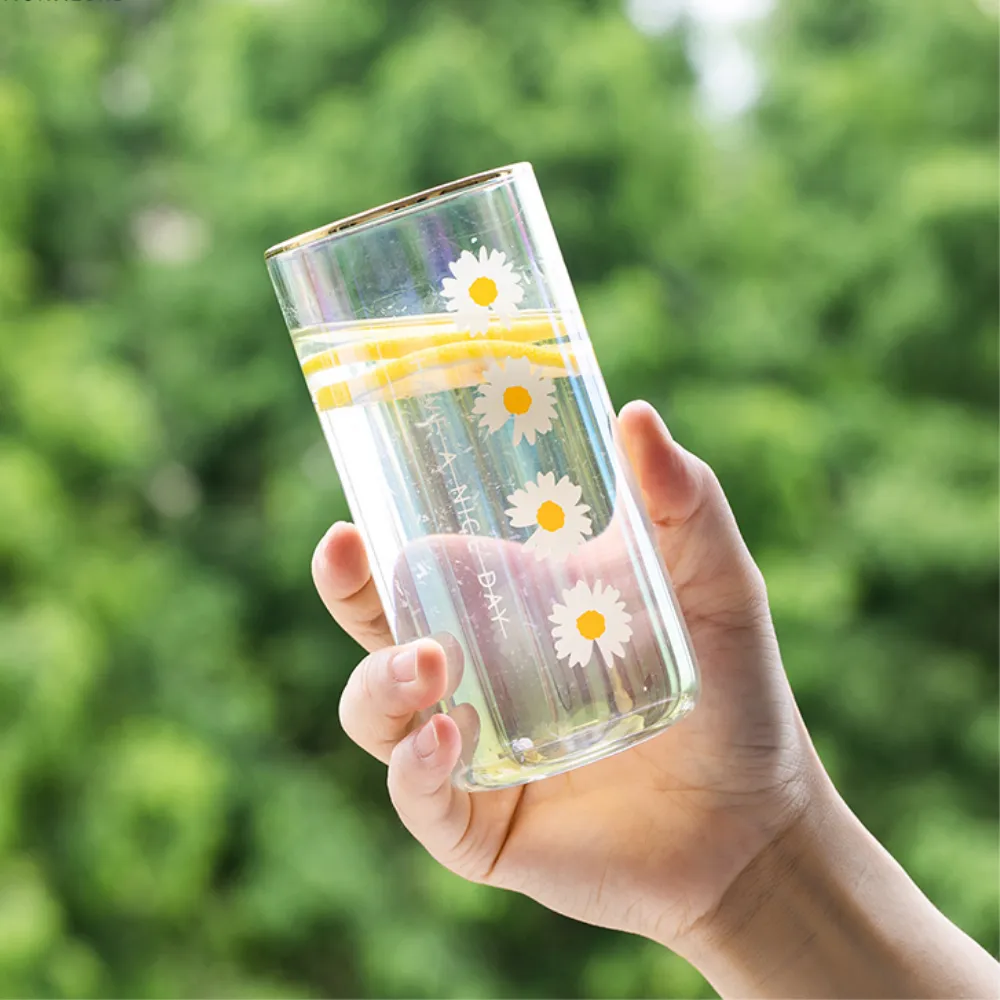 Iridescent Flower Glasses