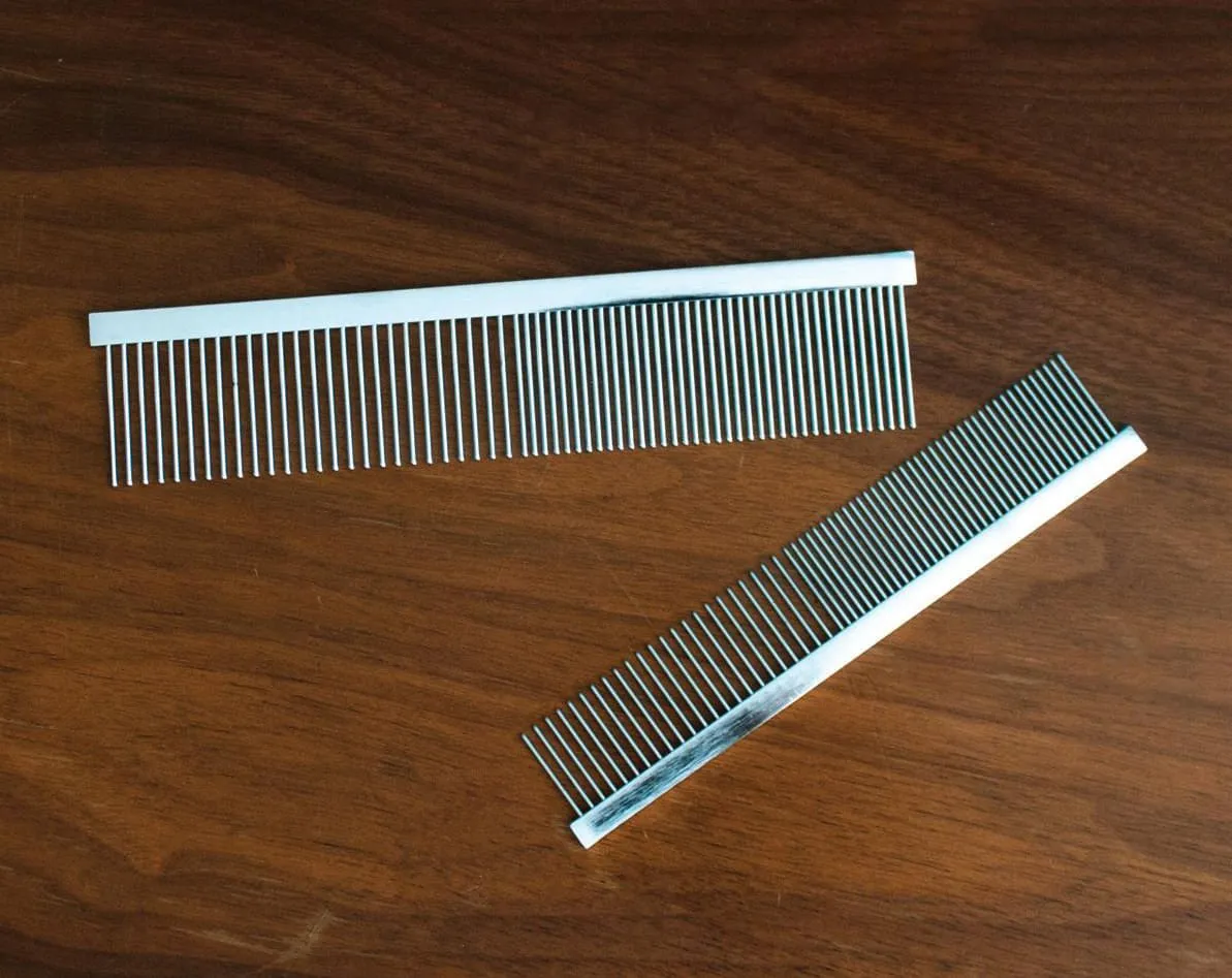 Jeffers Flat Back Pet Grooming Combs