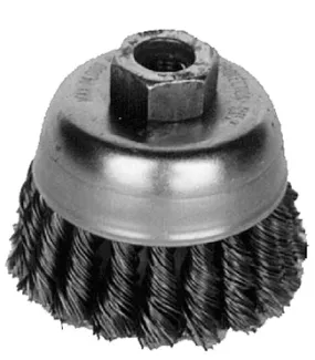 K-T Industries 4" Knot Cup Brush 5/8-11