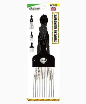 Kashmir Beauty Ambition Afro Metal Pik Combs KA3006