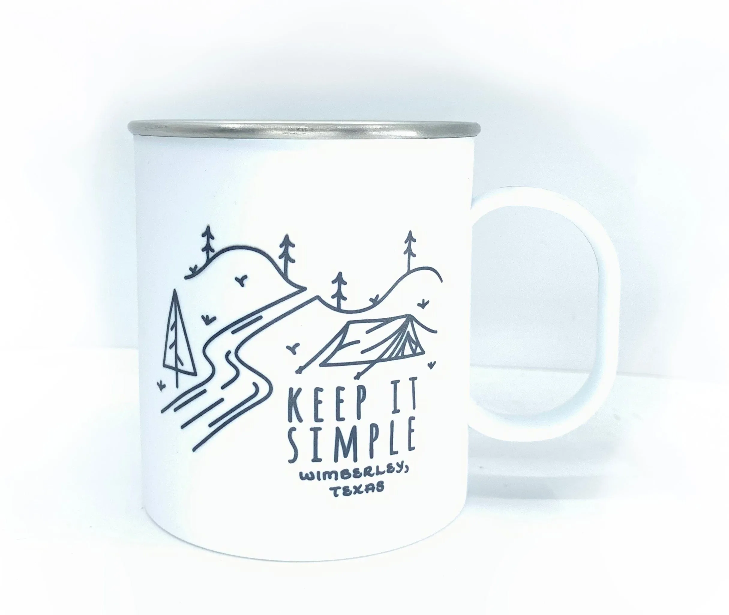 Keep It Simple, Customizable Stainless Steel Camping Mug