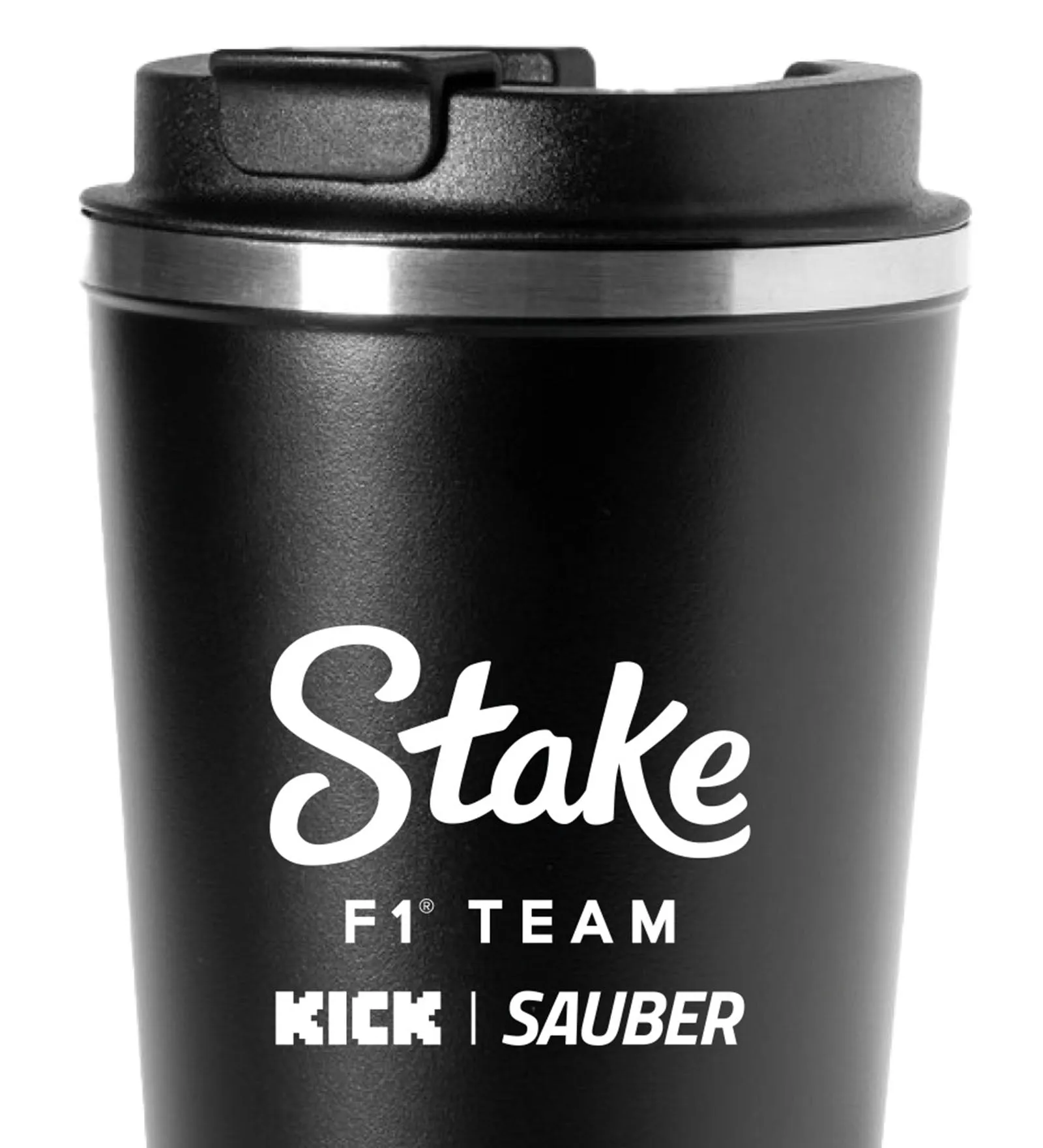 Kick Sauber travel mug, CODE ZERO, black