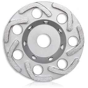 L Row Cup Grinding Wheel - 180 x 6 x 22.23 Middle Bond 30/40