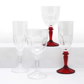 Le Cadeaux Versailles Wine Goblets   Champagne Flutes