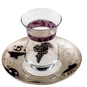 Lily Art - 500602-60 - Kiddush cup   Coaster decorated with Tulip / Pomegranate