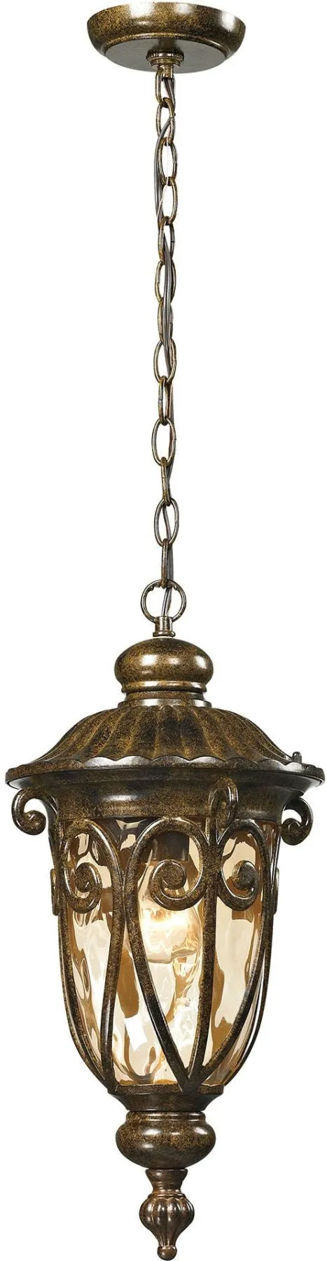 Logansport 1 Light Outdoor Pendant In Hazelnut Bronze