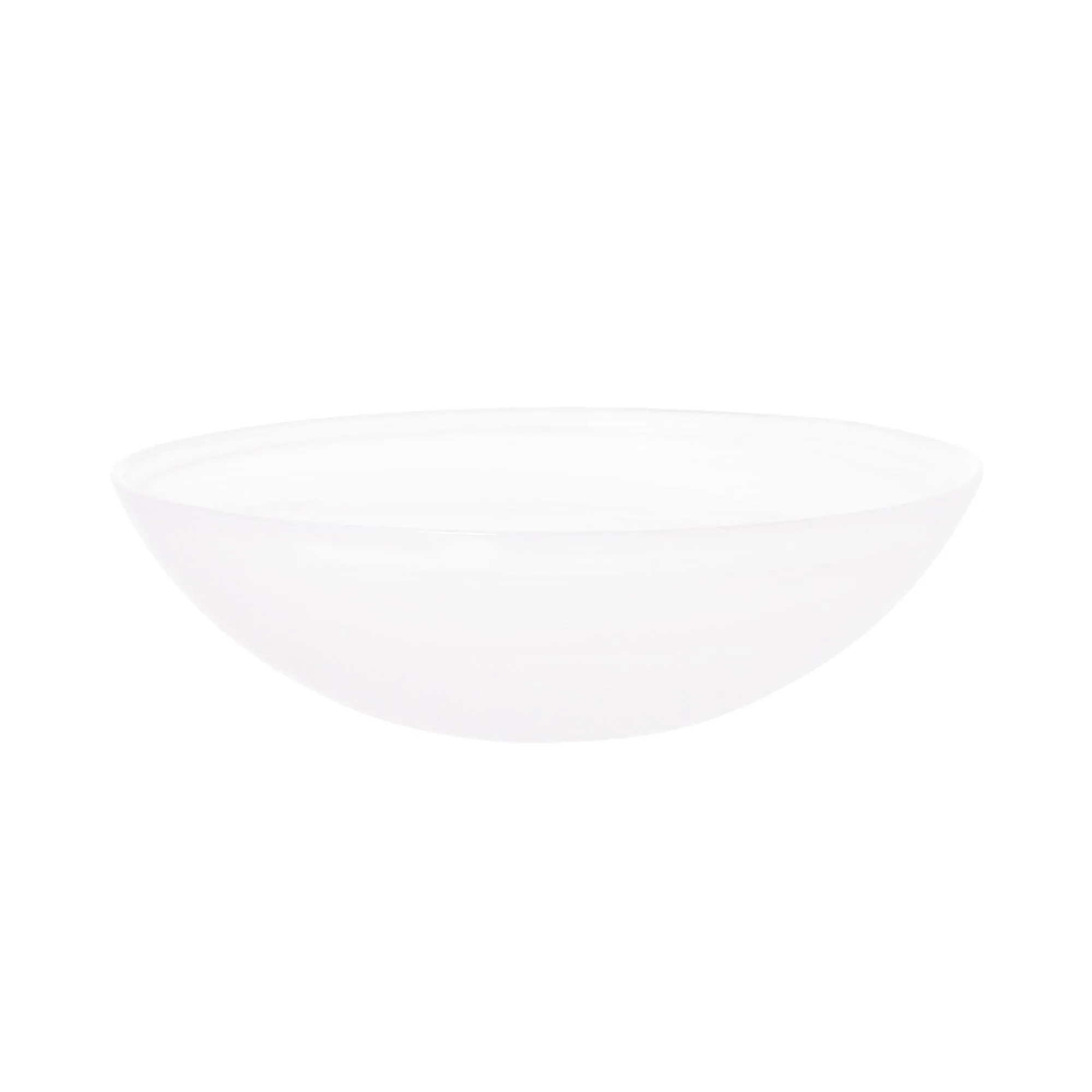 Marble Glass Bowl Large White