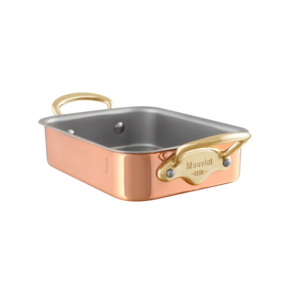 Mauviel Copper Roasting Pan, 5.51 x 3.94-In