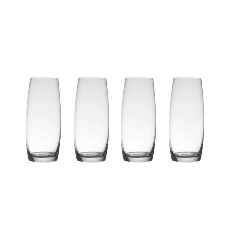 Mikasa Yuke Stemless Flute Wine & Champagne Glasses | Set of 4 |