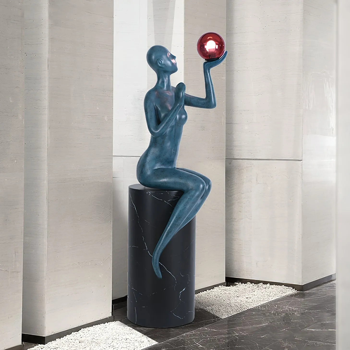 Myron Sculpture Floor Lamp