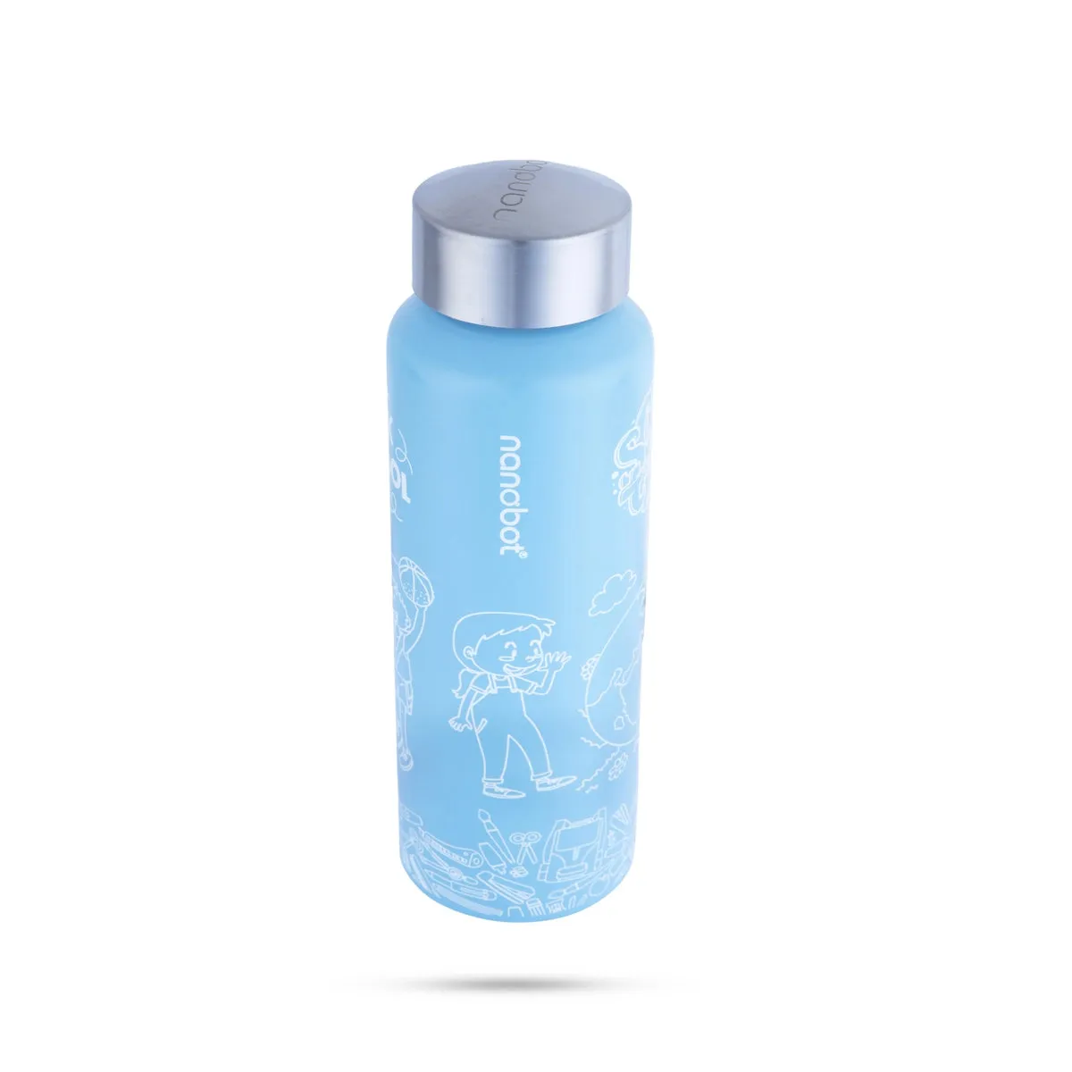 Nanobot Water Bottle - 750 ml | Nero Colour Water Bottle/ 8.5 x 3 Inches/ Water Container for Home