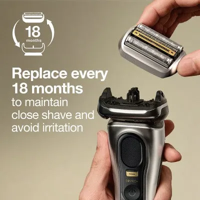 New - Braun Electric Shaver Replacement Head - Silver