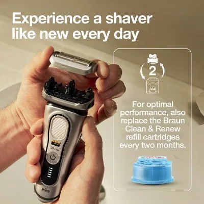 New - Braun Electric Shaver Replacement Head - Silver