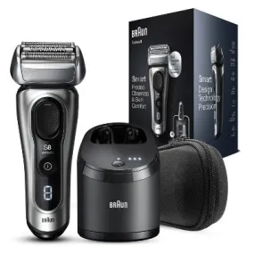 New - Braun Series 8-8457cc Men's Electric Foil Shaver with Precision Beard Trimmer & Clean & Charge SmartCare Center