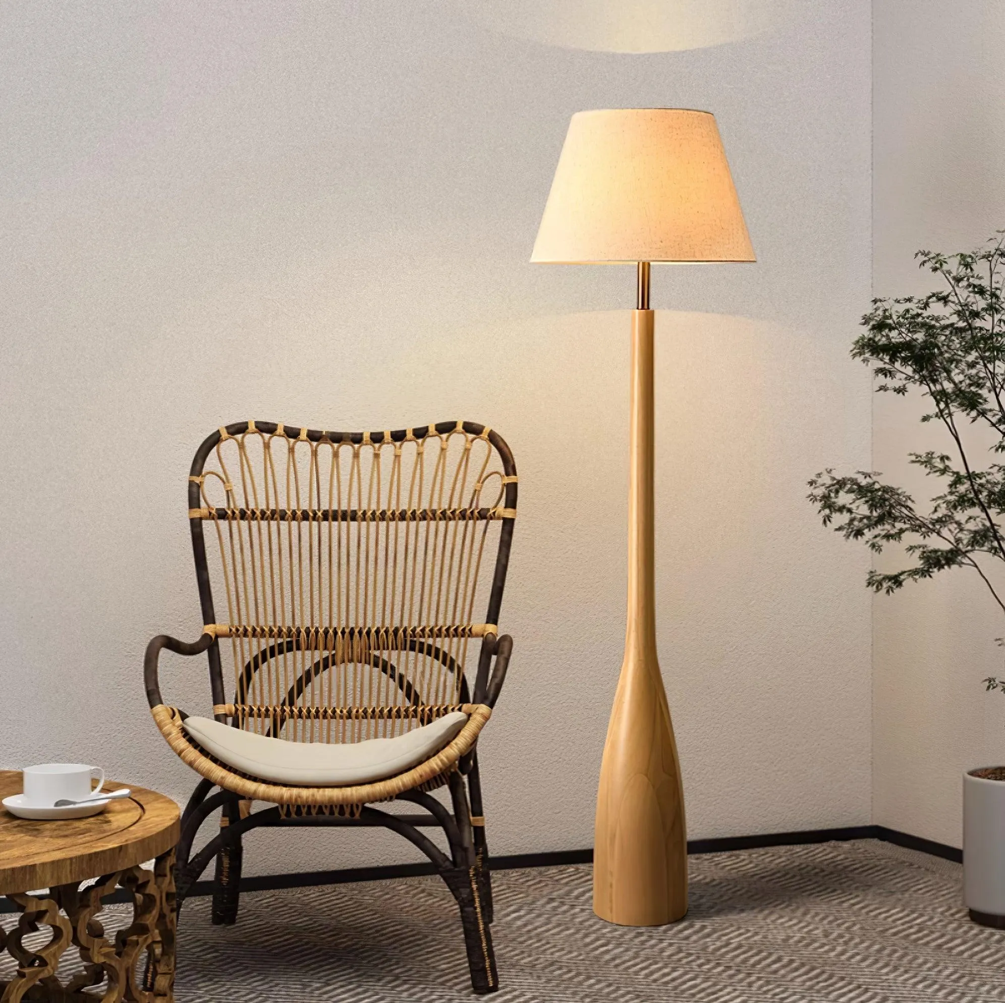 Nora Wood Floor Lamp