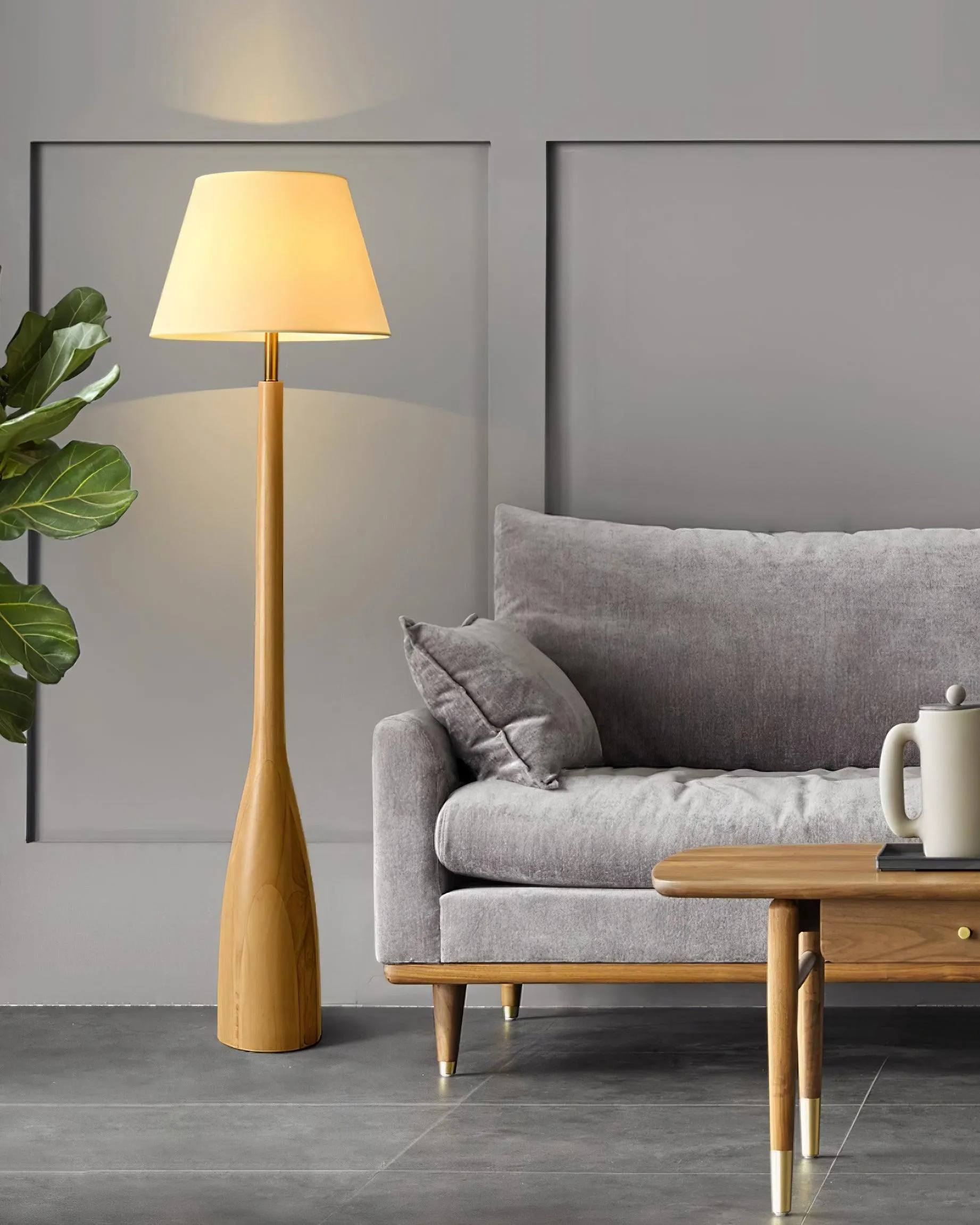 Nora Wood Floor Lamp