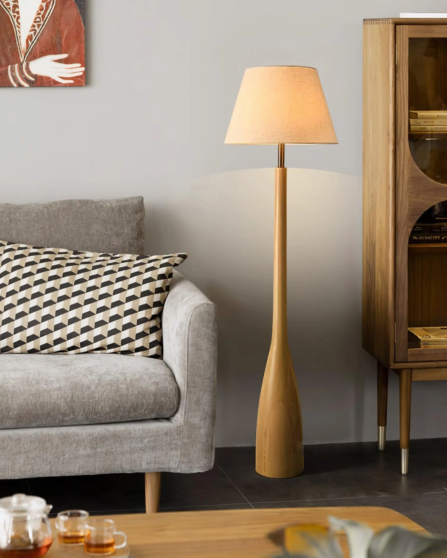 Nora Wood Floor Lamp