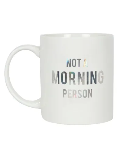 Not a Morning Person Money Mug - White