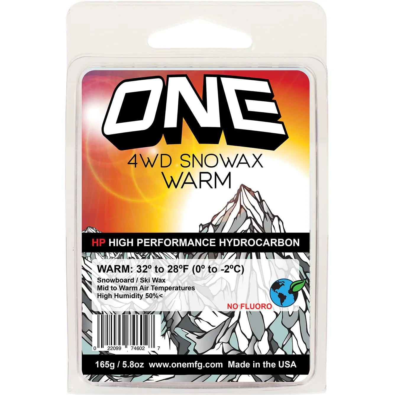 One MFG 4WD 165G WARM Snowboard Wax