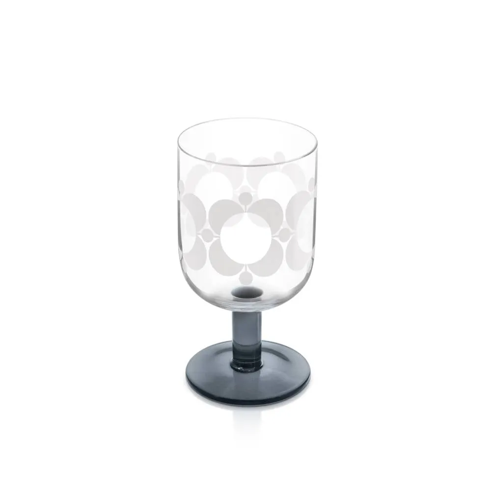 Orla Kiely Atomic Flower Set of 4 Wine Glasses