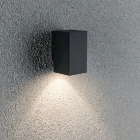 Outdoor Flame 5.2W LED Single Output Wall Light in Anthracite