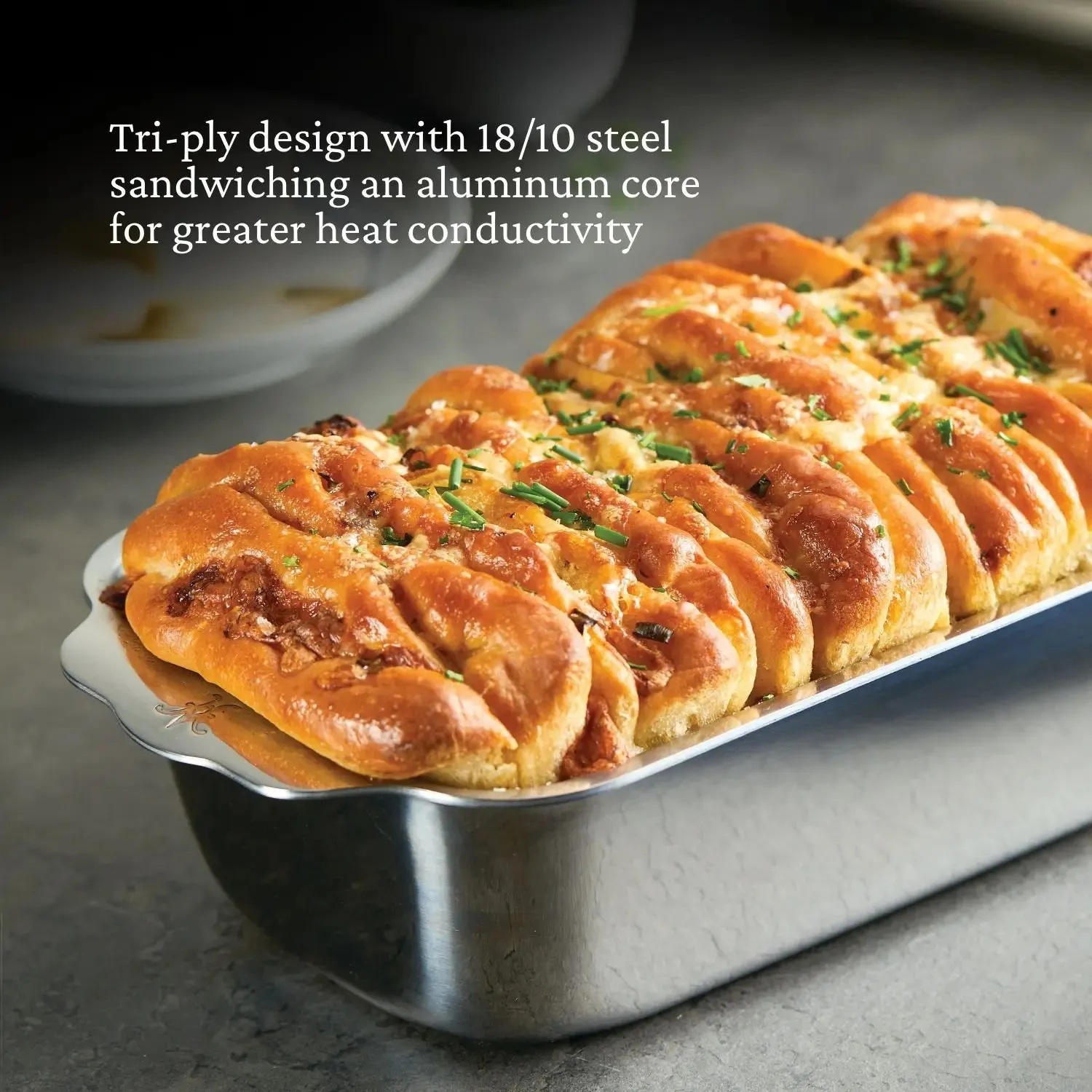 OvenBond Tri-ply Stainless Steel 1-Pound Loaf Pan