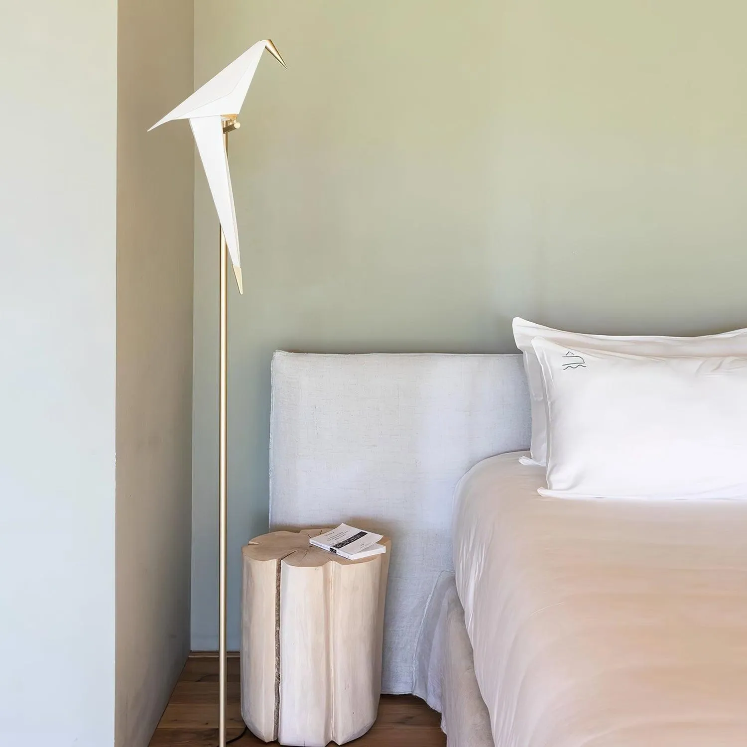 Paper Crane Bird Floor Lamp